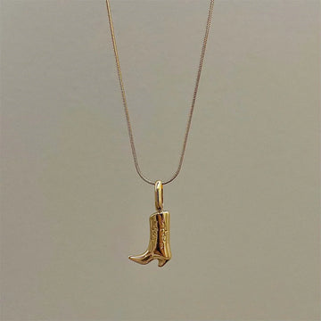 Dainty Country Boot Necklace