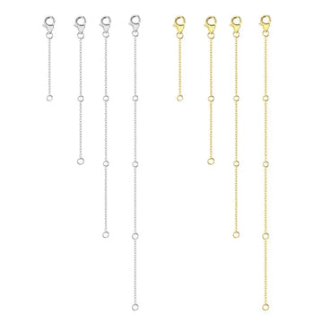 4pc Necklace Extender (2-8in) (5-20cm)