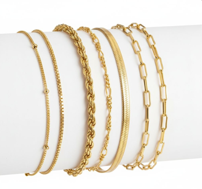 Isabella Vernetta Armband-Set | Gold